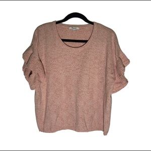 ✨Madewell Large Short Sleeve Sweater w/ Ruffles
